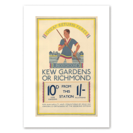Kew Gardens or Richmond TFL A3 Print by Kate M. Burrell