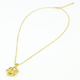 Kew x My Doris Gold Rose Pendant Necklace