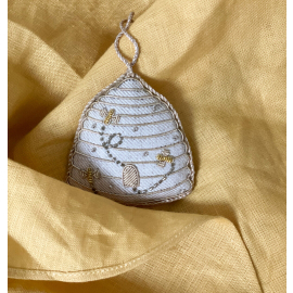 Kew x Katie Larmour Beehive Decoration in Recycled Linen