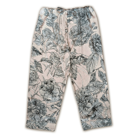 Kew x One Hundred Stars Lounge Pants Etched Floral, Stone
