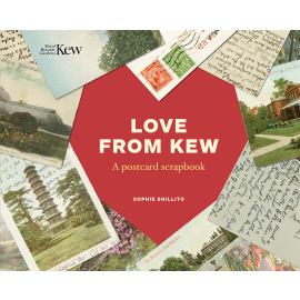 Front cover of Love from Kew: A postcard scrapbook. By Sophie Shillito. 