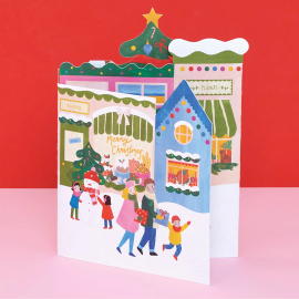 Merry Christmas Town Card