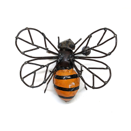 Metal Bee with Lacey Wings