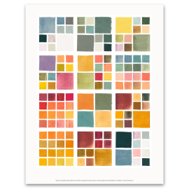 Mushroom Colour Atlas Palettes A3 Print