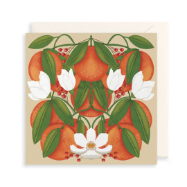 Herbarium Orange Blossom Greeting Card