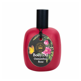 Osmanthus Rose Body Oil red bottle