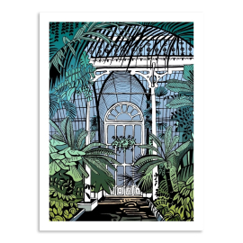 Kew Palm House Doorway A3 Print