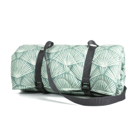 Palm Leaf Quilted Waterproof Backed Picnic Rug