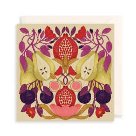 Herbarium Pears & Pomegranates Greeting Card