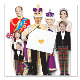 The Royal Family 3D Greeting Card