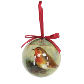 Traditional Robin Bauble Decoration