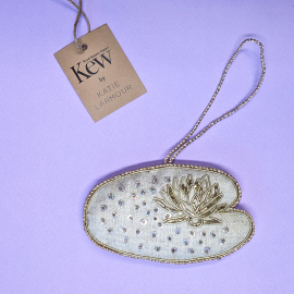 Kew x Katie Larmour Waterlily Decoration in Recycled Linen