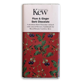 Kew Plum & Ginger Christmas Chocolate, 90g