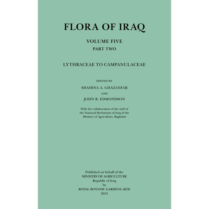 Flora of Iraq  - Volume 5 Part 2 - Lythraceae to Campanulaceae