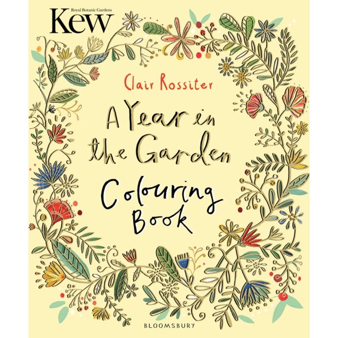 A Year in the Garden Colouring Book - cover
