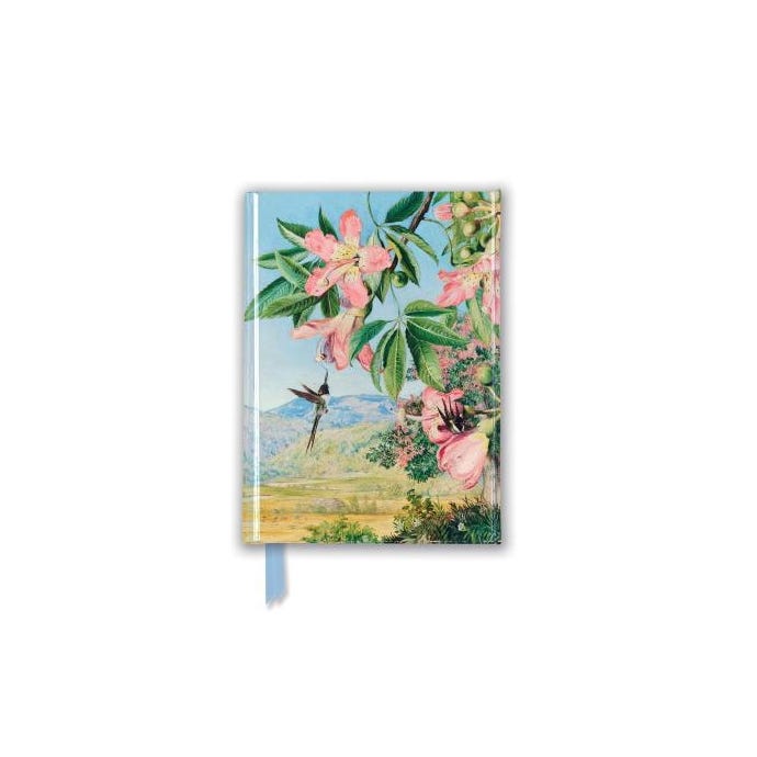 Notebook with floral hummingbird design
