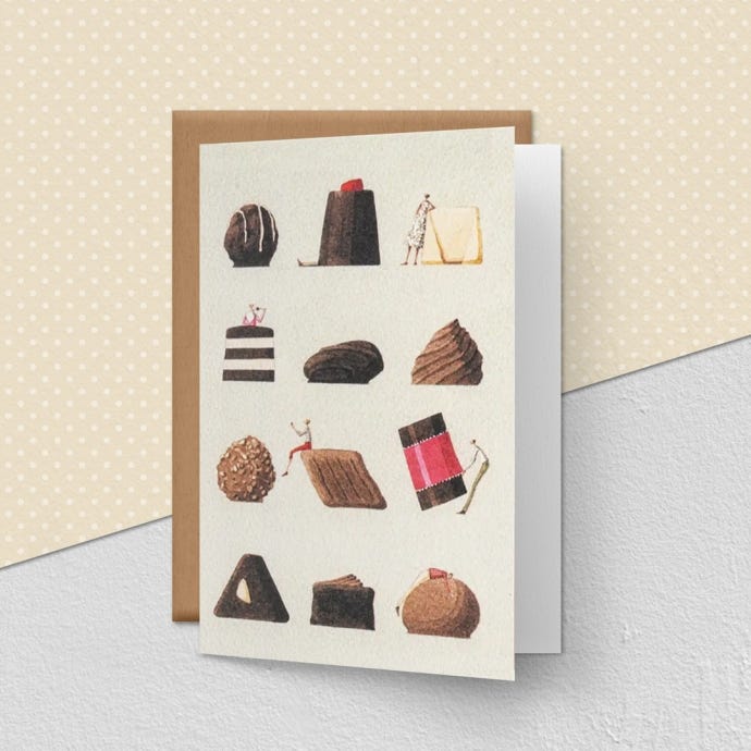 Archive Chocolates Greeting Card