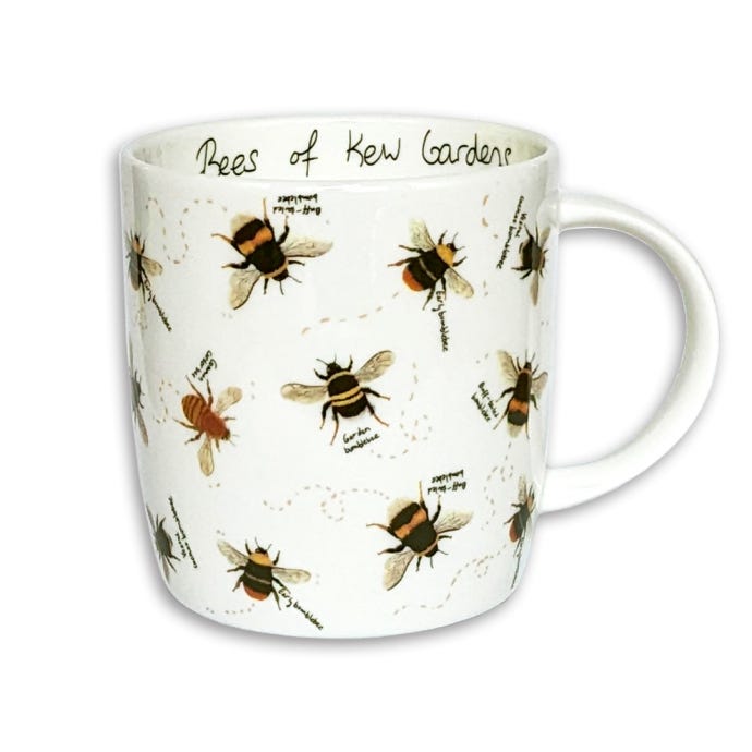 Bees of Kew Mug, White