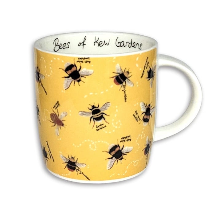 Bees of Kew Mug, Yellow