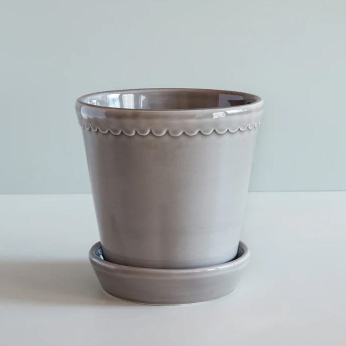 Bergs 14cm Helena Pot, Pearl Grey