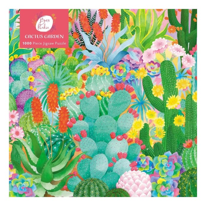Cactus Garden by Bex Parkin Jigsaw Puzzle, 1000 pieces