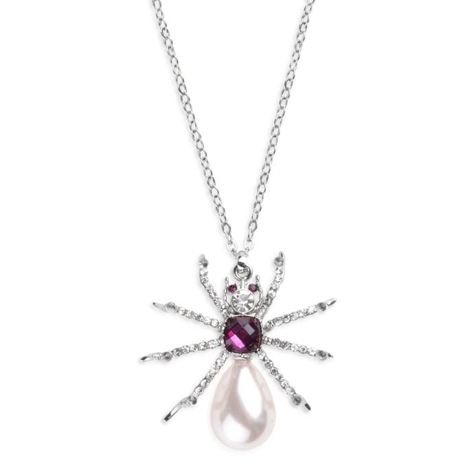 Pearl Spider Pendant Necklace