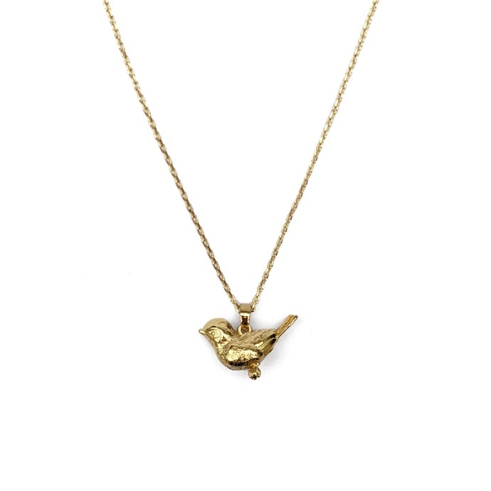 Kew x Bill Skinner Bird Pendant Necklace