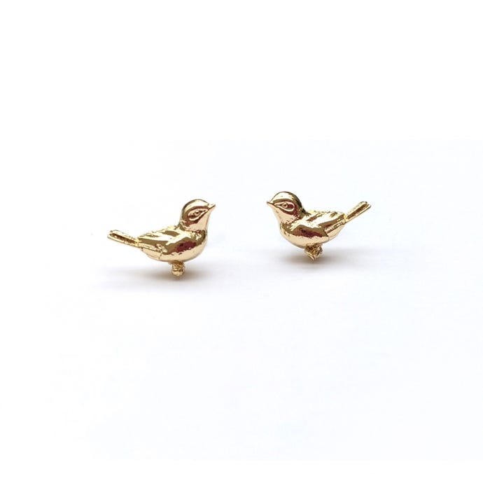 Kew x Bill Skinner Bird Stud Earrings