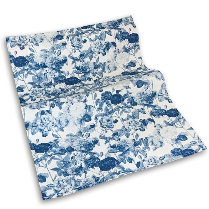 Kew Blue Rose Tea Towel