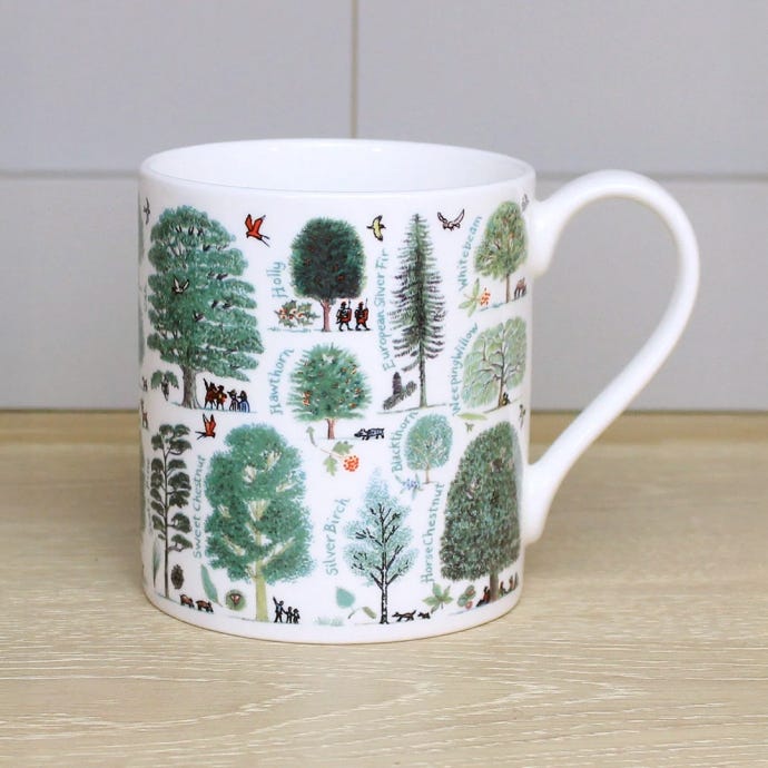 British Trees Bone China Mug