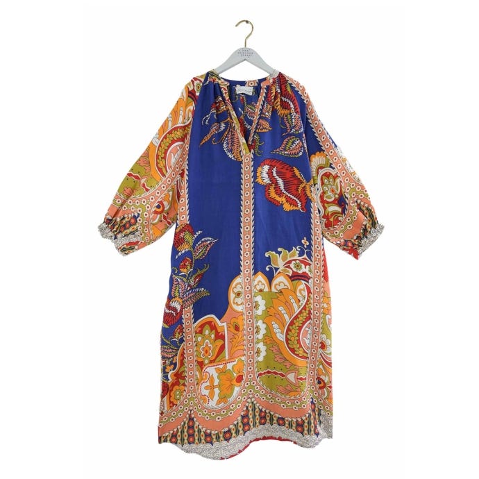 One Hundred Stars Carnival Cobalt Raglan Dress