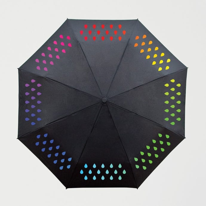 Colour Change Folding Umbrella by Suck UK