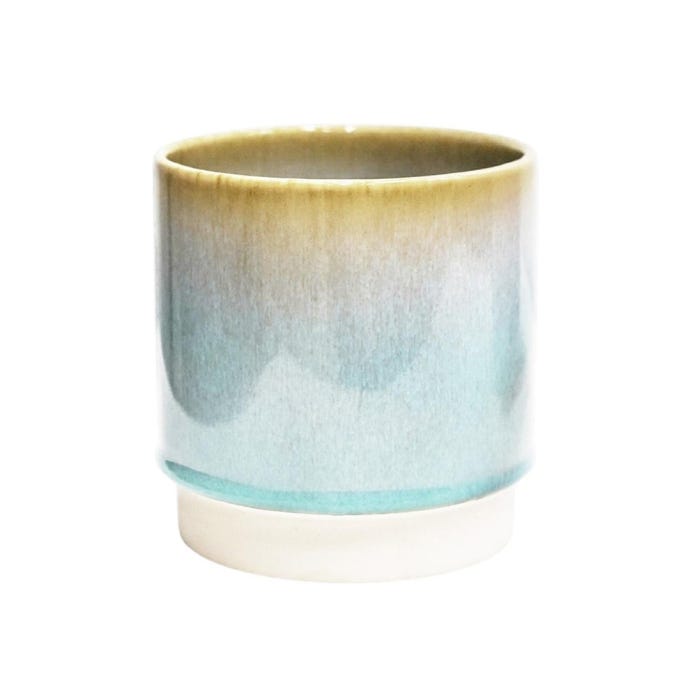 Copenhagen Two Tone Aqua Planter, 13cm