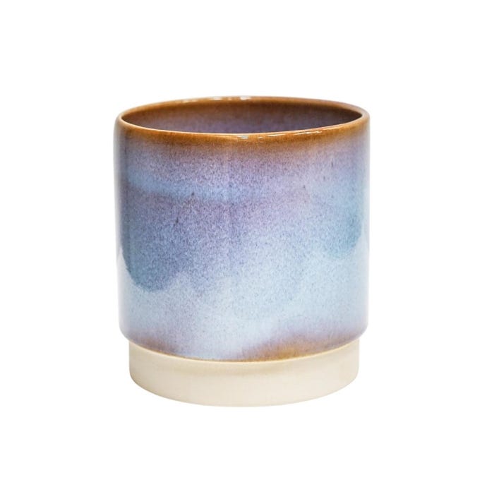 Copenhagen Two Tone Blue Planter, 14cm