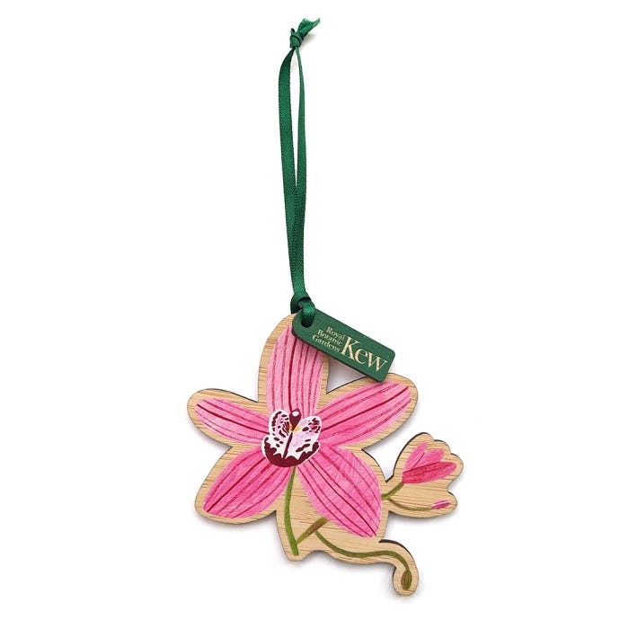 Kew Cymbidium Orchid Bamboo Decoration