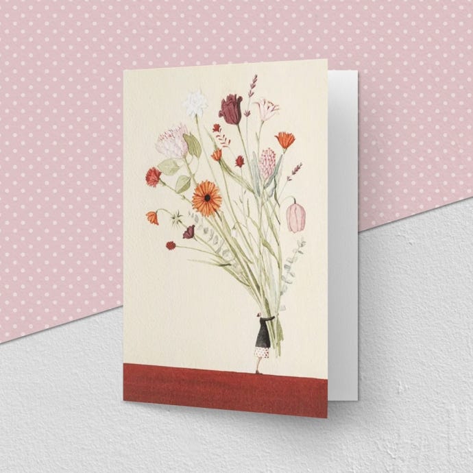 Flower Bundle Greeting Card