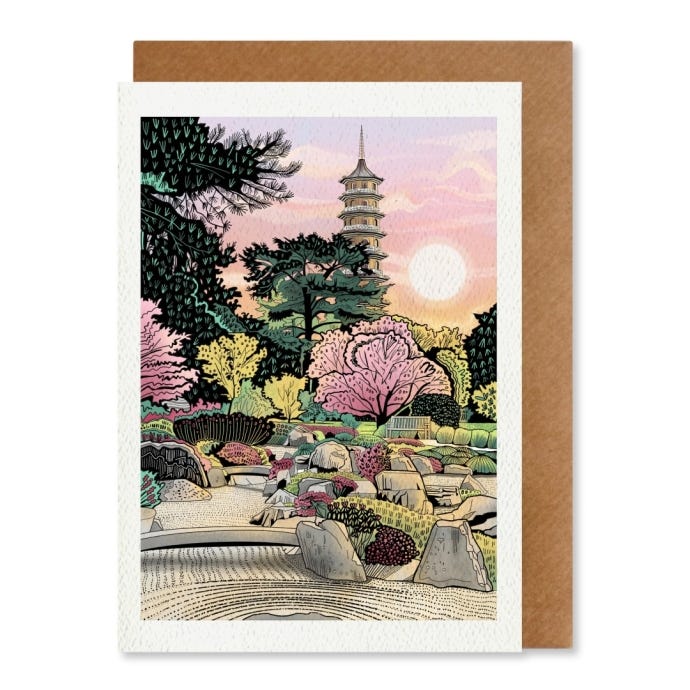 Great Pagoda greeting cards