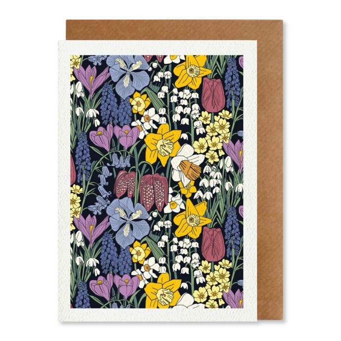 Spring Flowers greeting card