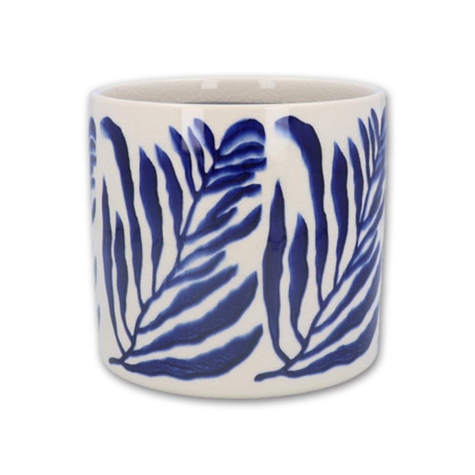 Navy Branch Pot Cover Planter from Gisela Graham