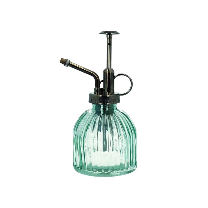 Ribbed Glass Mister Light Green
