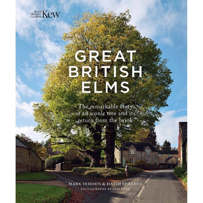 Great British Elms: The remarkable story of an iconic tree and its return from the brink. Book cover.