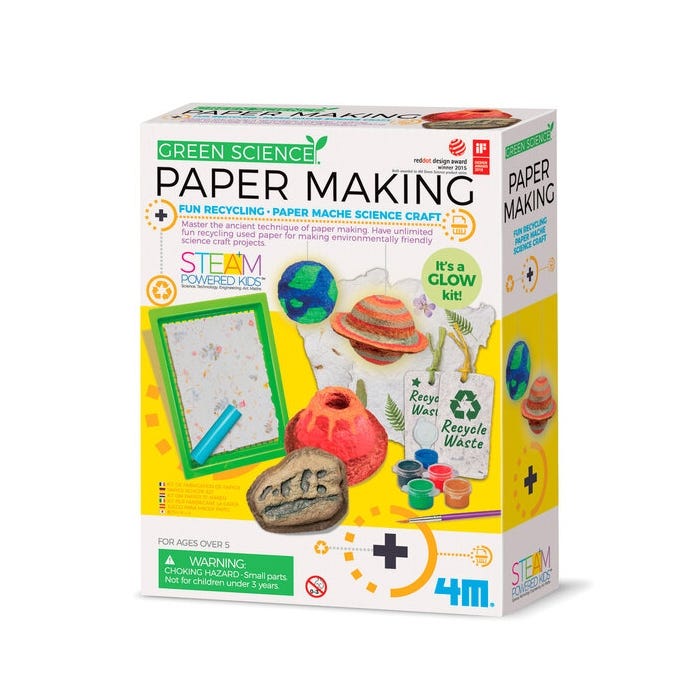 Paper making. Master the ancient technique of paper making. Have unlimited fun recycling used paper for making environmentally friendly science craft projects.