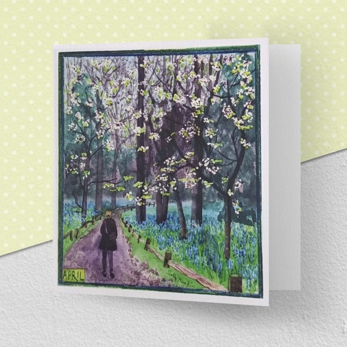 Kew Gardens Greeting Card, April