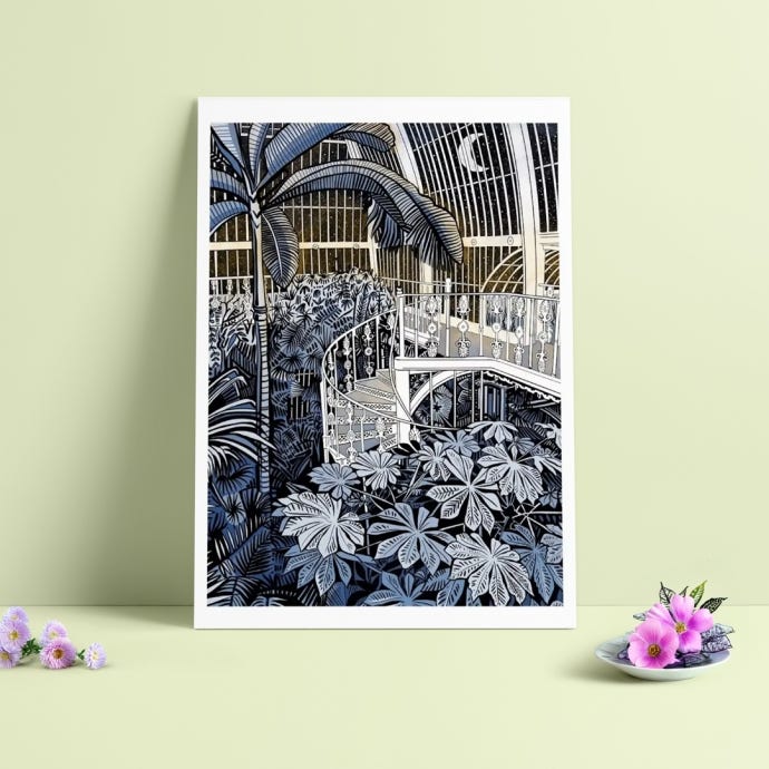 Kew Starlit Staircase A3 Print
