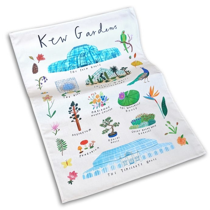 Kew icons Clara Tea Towel