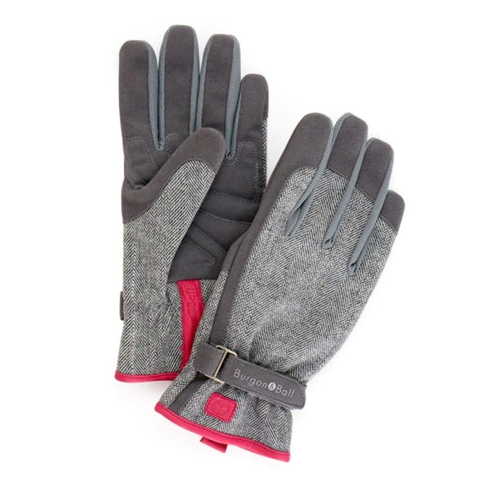 Love the Glove Gardening Gloves, Light Grey Tweed