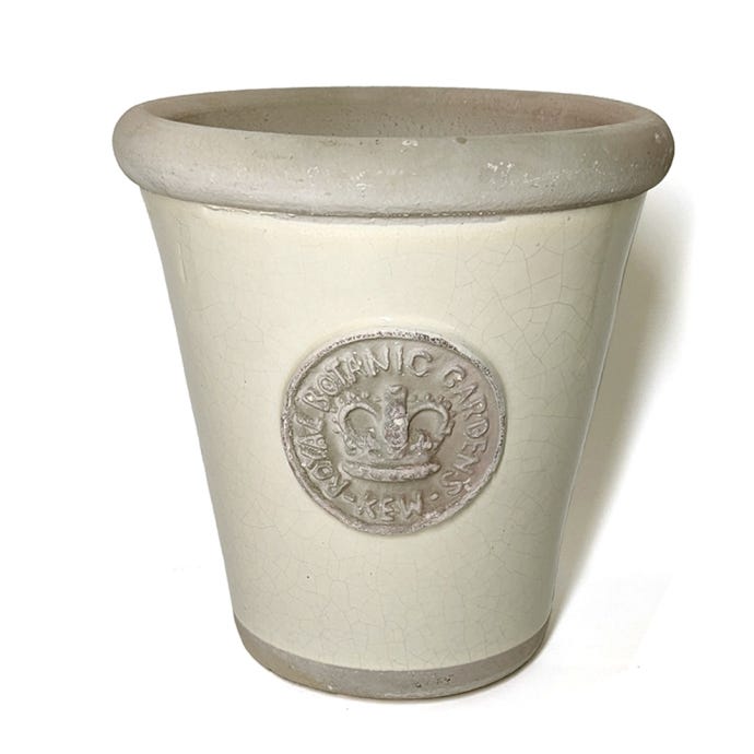 Kew Long Tom Glazed Pot, Ivory