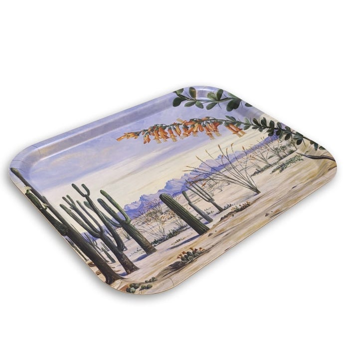 Marianne North Serving Tray, Desert of Arizona