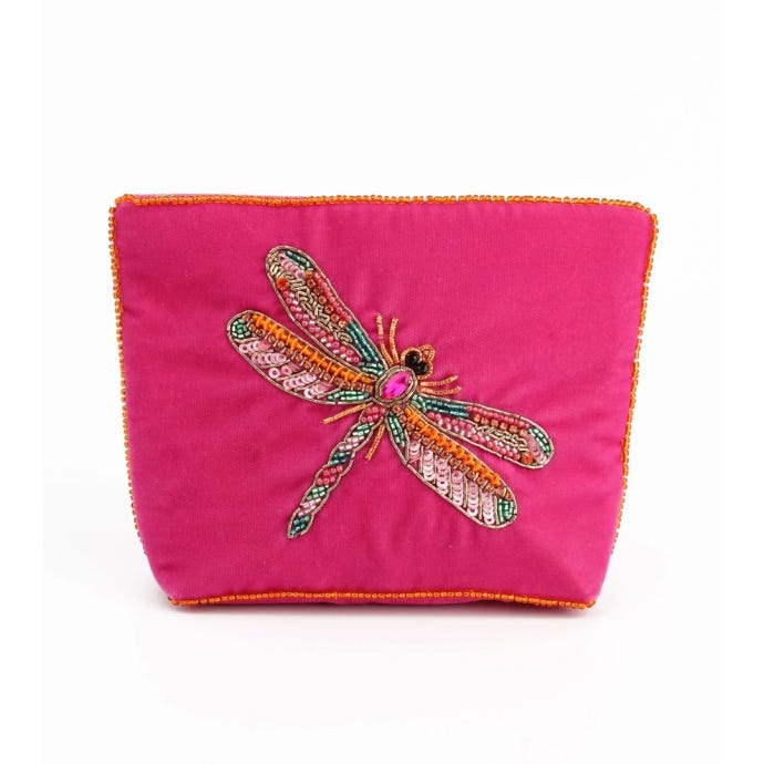 My Doris Dragonfly Small Pouch, Pink