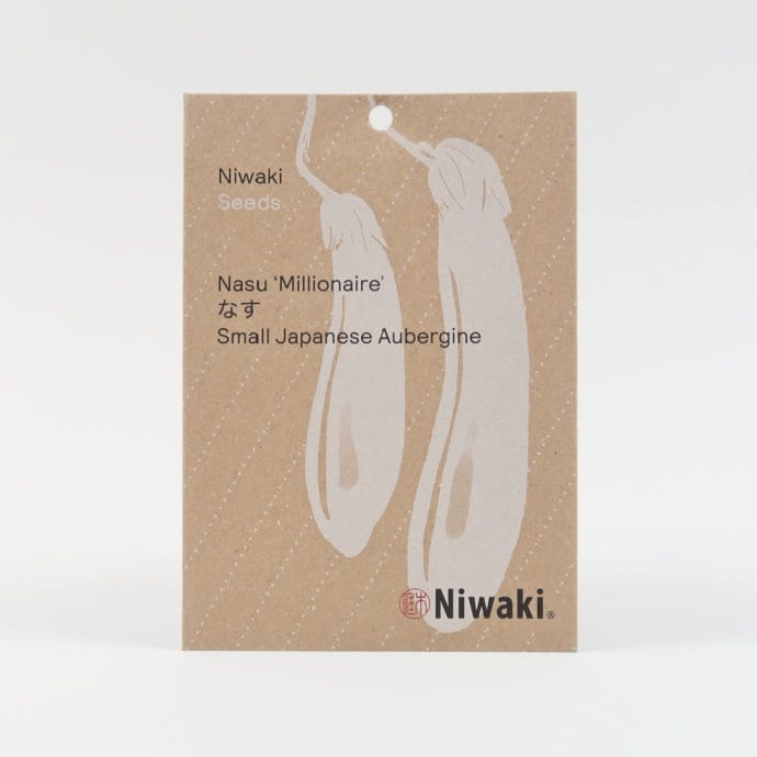 Niwaki Japanese Vegetable Nasu 'Millionaire' Seeds